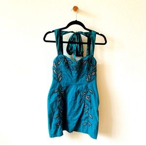🦚 Free People Teal Dress
